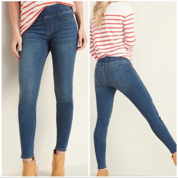 Old Navy Mid-Rise Rockstar Super Skinny Jeans / Jeggings | Tall - Picture 15 of 15